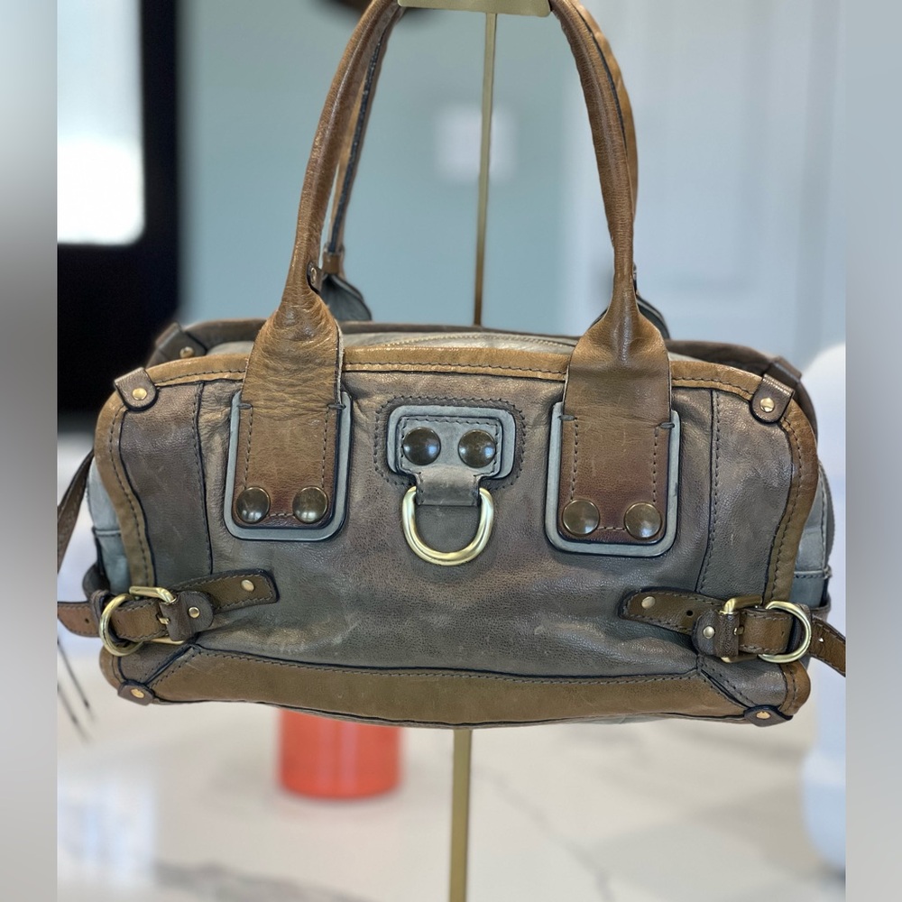 Chloé Bay Bowler Bag in Sage & Tobacco — Philo Era, COA
